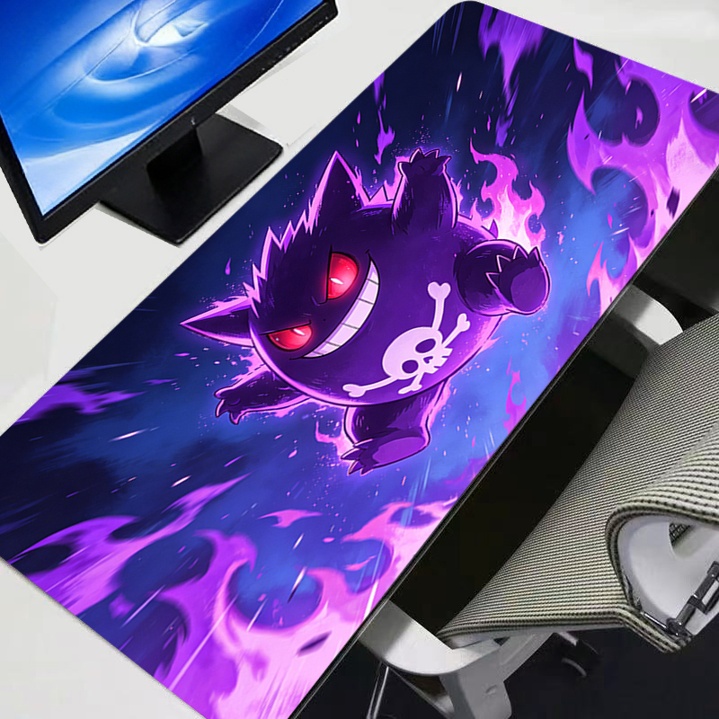 Gaming Keyboard Theme - Mouse Pad Gengar Pokemon Pikachu Anime
