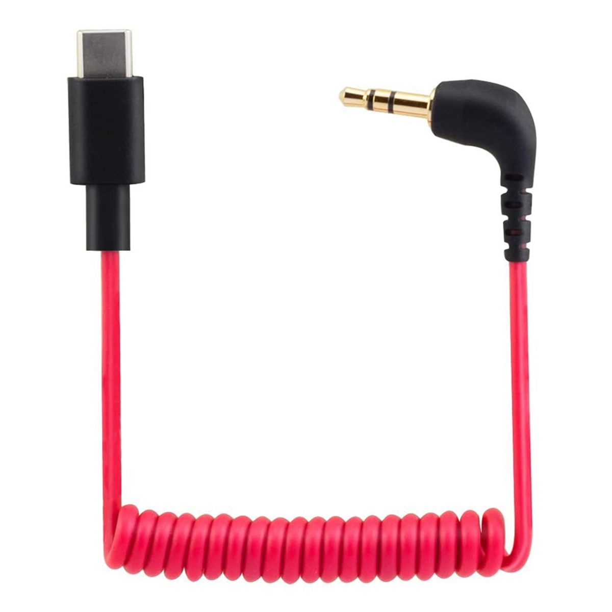 Coiled Usb Cable - USB C to 3.5mm Cable for