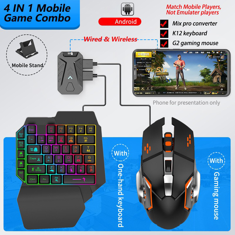 Gaming Keyboard Hand - Mobile Games Converter Gaming Keyboard and