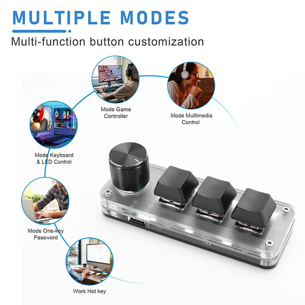 3 Key 1 Knob/4 Key One Handed  - Gaming Keyboard 1 Hand incelemesi ve fiyatı