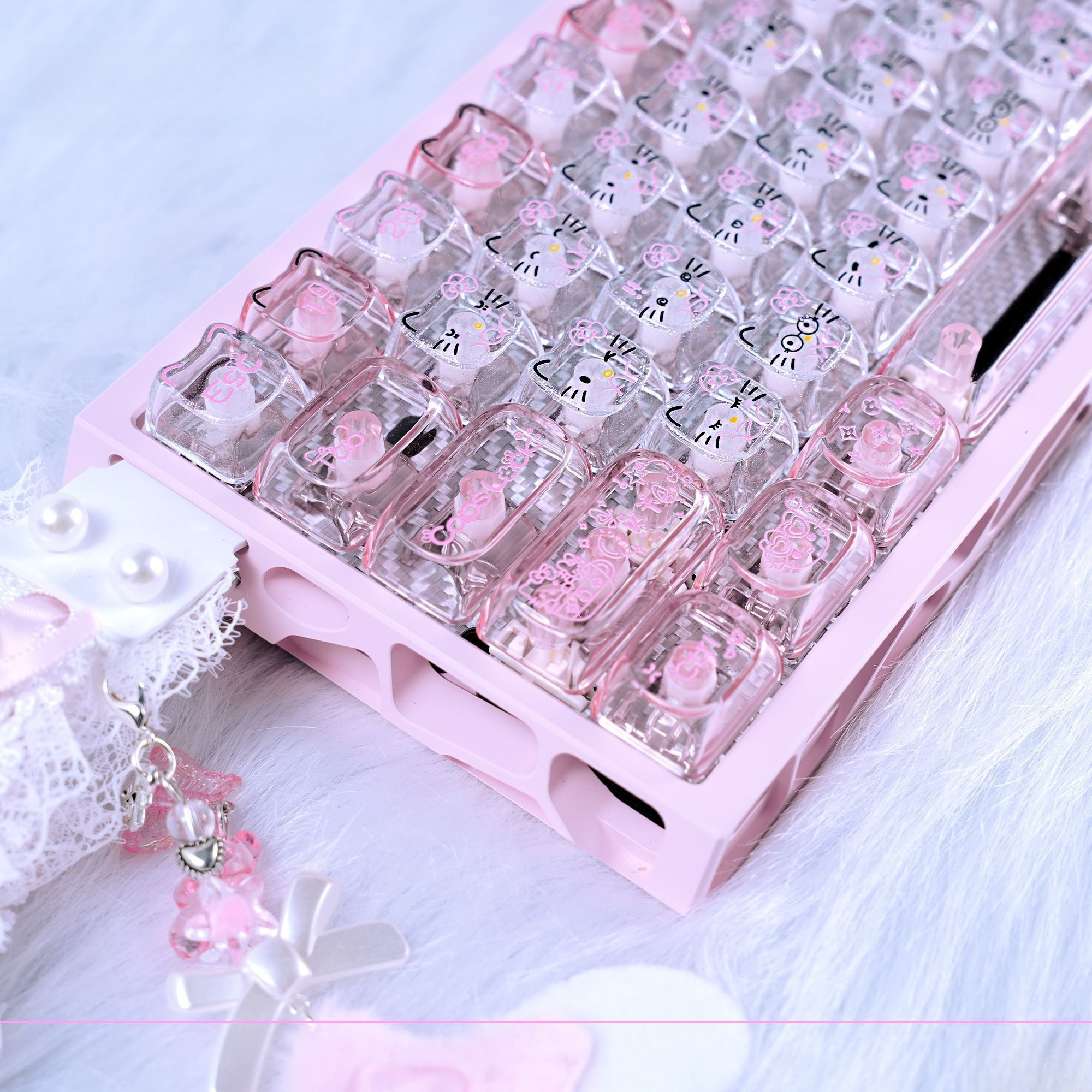 Anime Sanrio Hello Kitty Trans - Gaming Keyboard Magnetic Switches incelemesi ve fiyatı