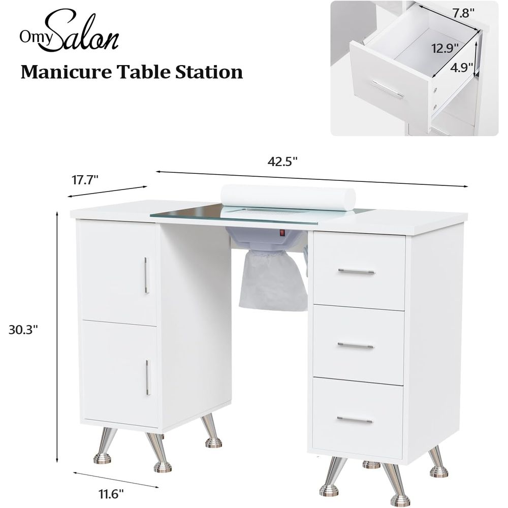 Manicure Table Nail Desk for N - Wrist Rest Wood incelemesi ve fiyatı