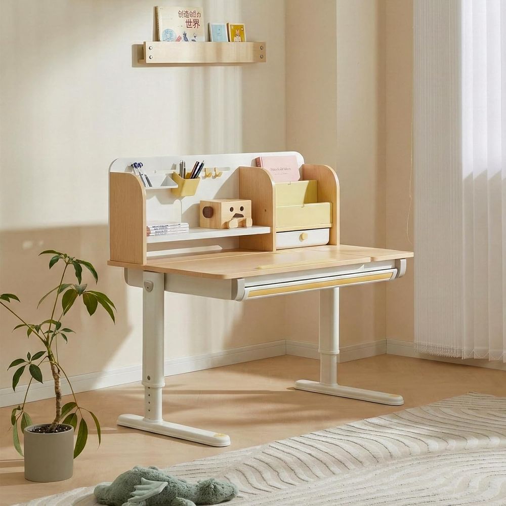 Adjustable Wooden Kids Desk wi - Wrist Rest Wood incelemesi ve fiyatı