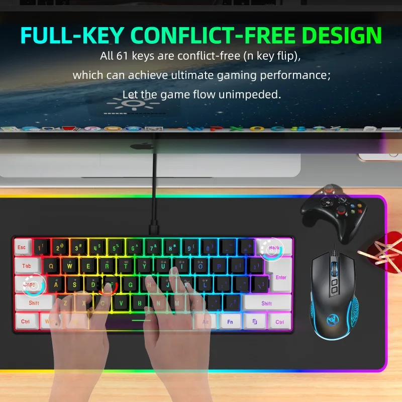 Keyboard and mouse 60% compute - Gaming Keyboard And Mouse Combo incelemesi ve fiyatı