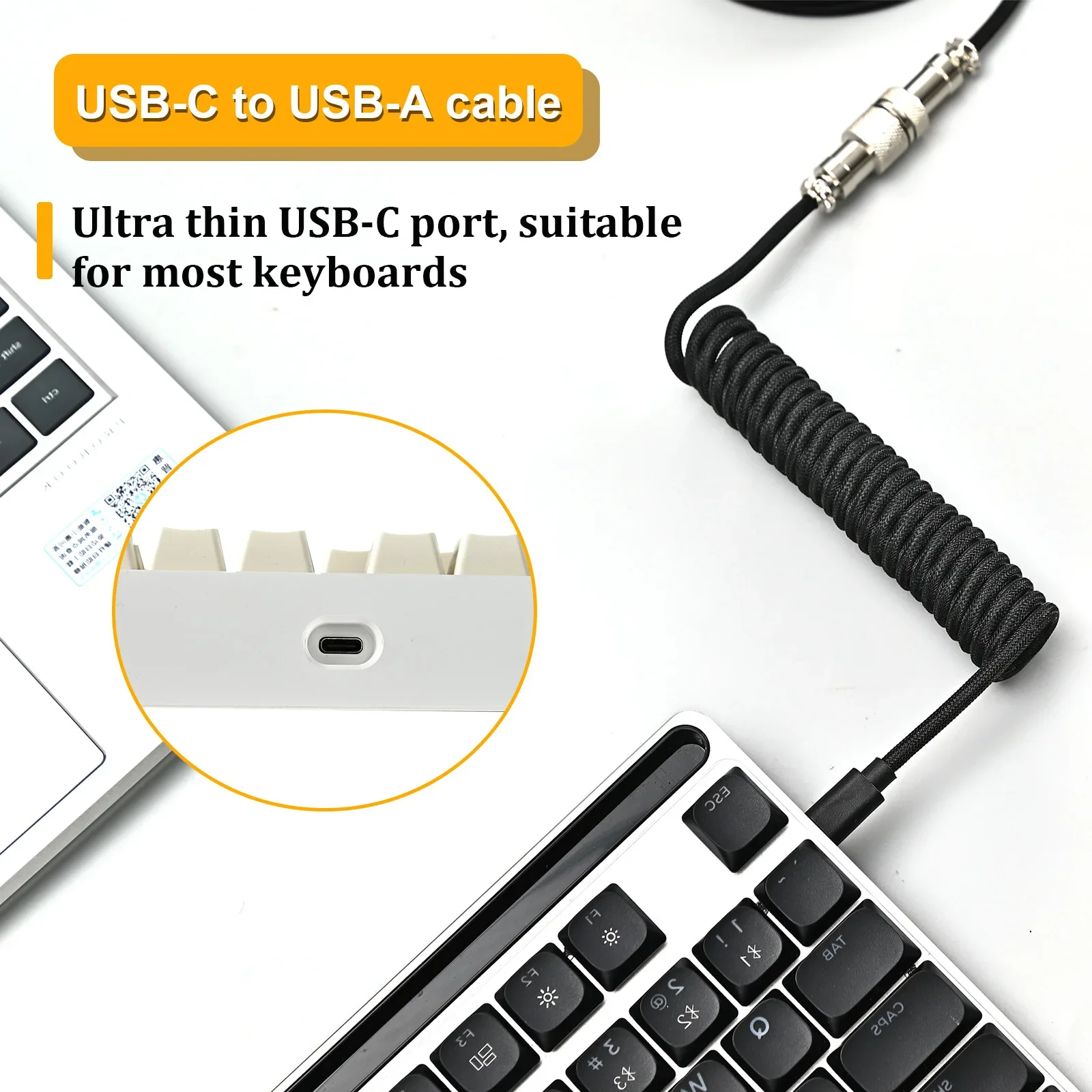 New Type C Coiled Cable USB Av - Coiled Usb Cable incelemesi ve fiyatı