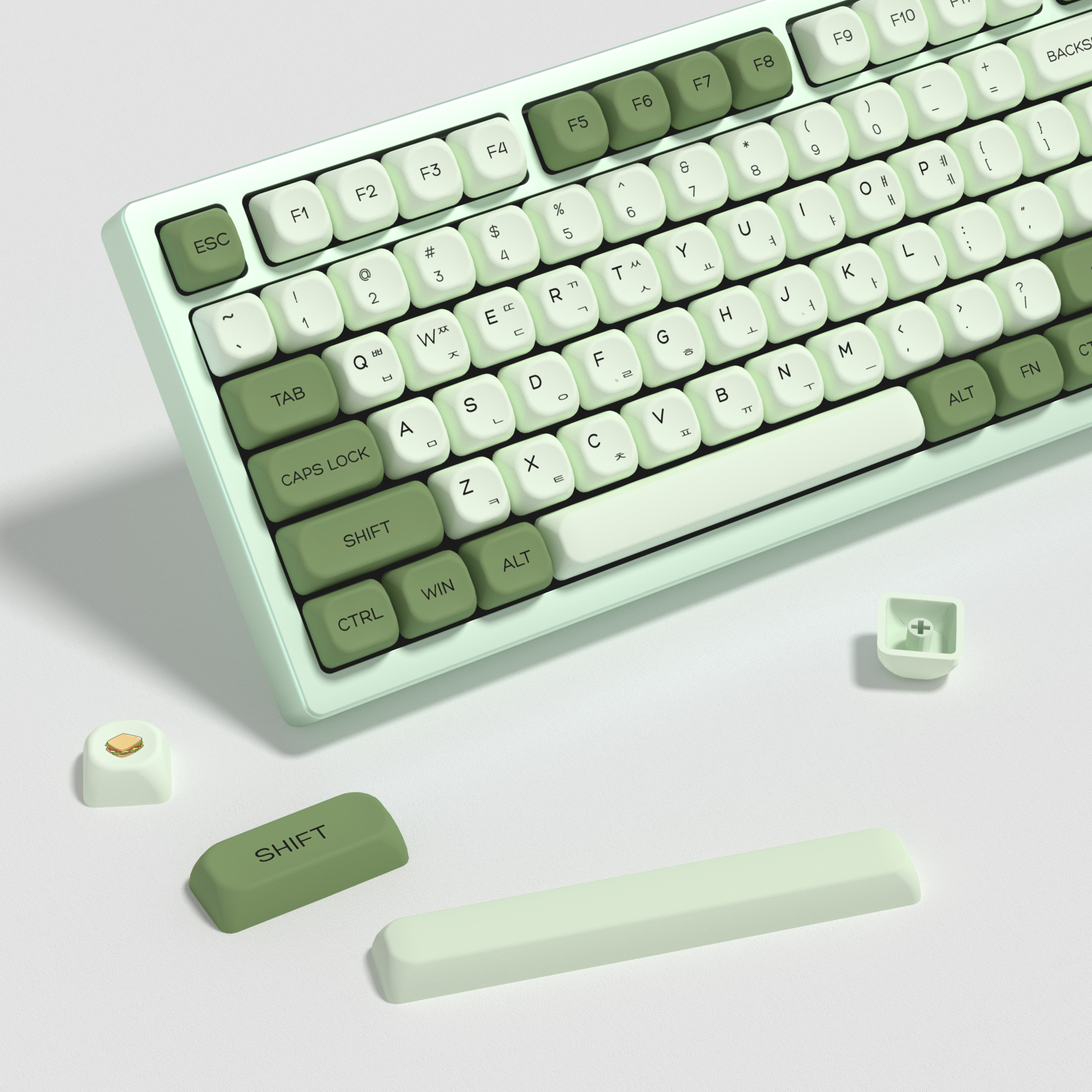KBDiy Matcha Korean Keycap Gre - Gaming Keyboard No Number Pad incelemesi ve fiyatı