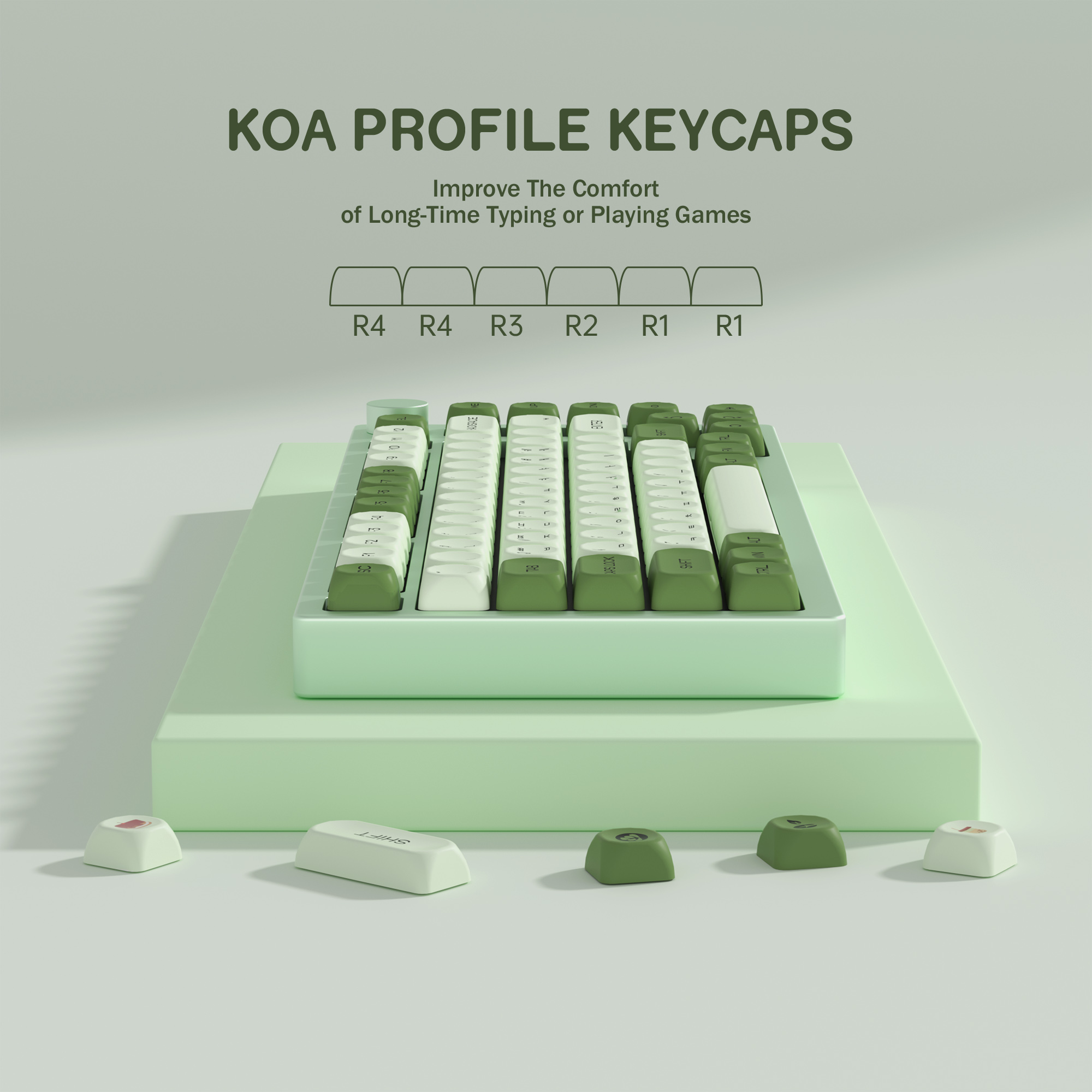 KBDiy Matcha Korean Keycap Gre - Gaming Keyboard No Number Pad incelemesi ve fiyatı