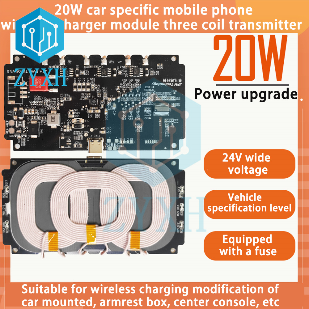 20W 22W Car Wireless Charging  - Coiled Usb Cable incelemesi ve fiyatı