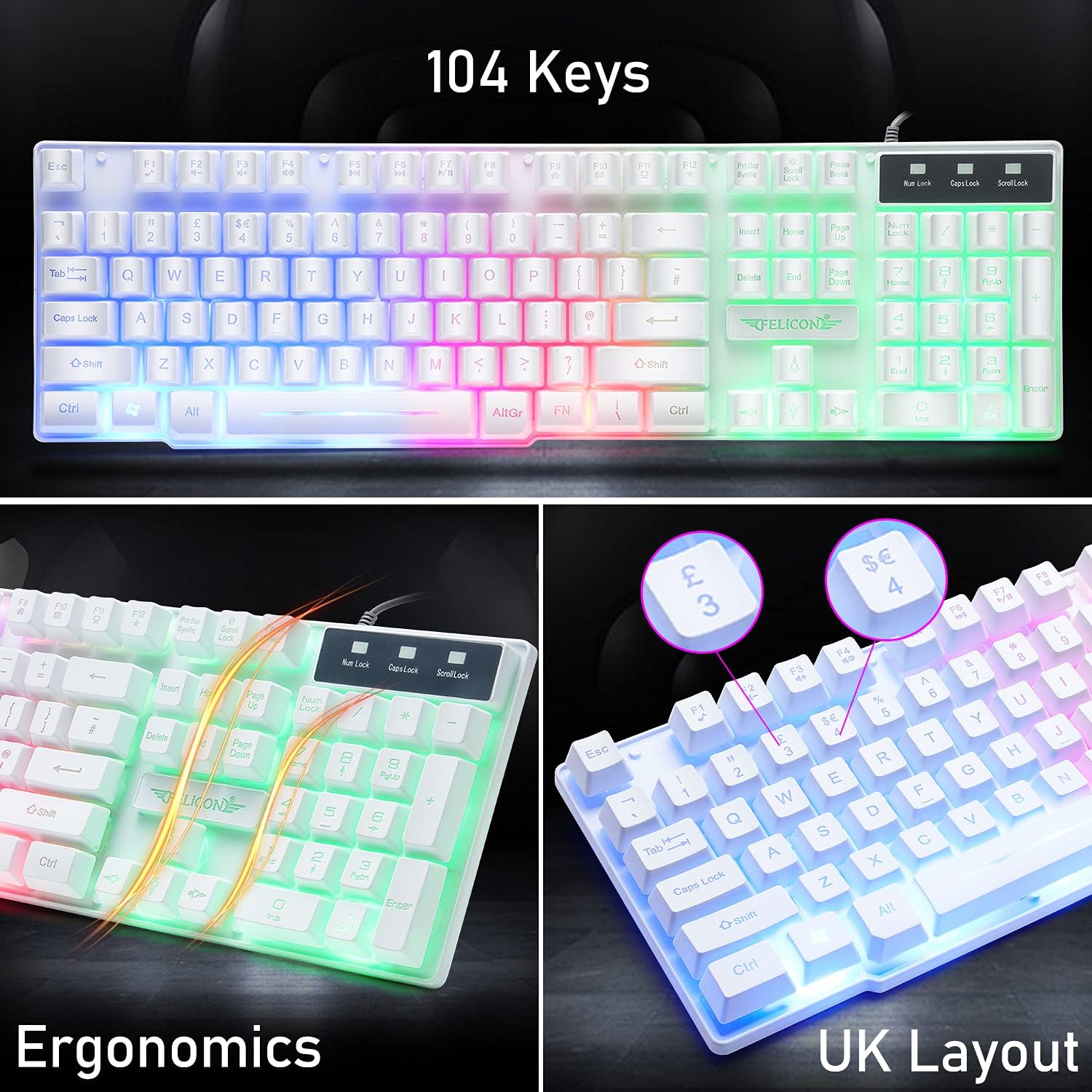 MAMBASNAKE T11 UK 100% Gaming  - Gaming Keyboard And Mouse Combo incelemesi ve fiyatı