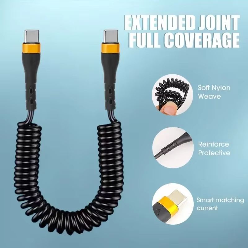 PD 120W Coiled USB C To C Cabl - Coiled Usb Cable incelemesi ve fiyatı