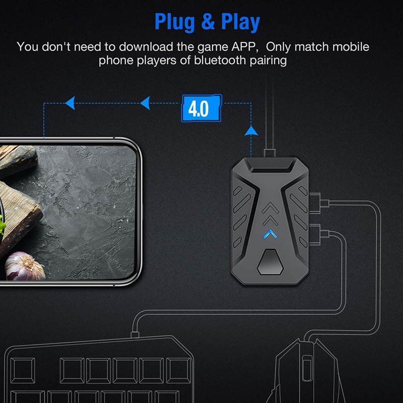 Portable Mobile Gaming Keyboar - Gaming Keyboard And Mouse Converter For Mobile incelemesi ve fiyatı