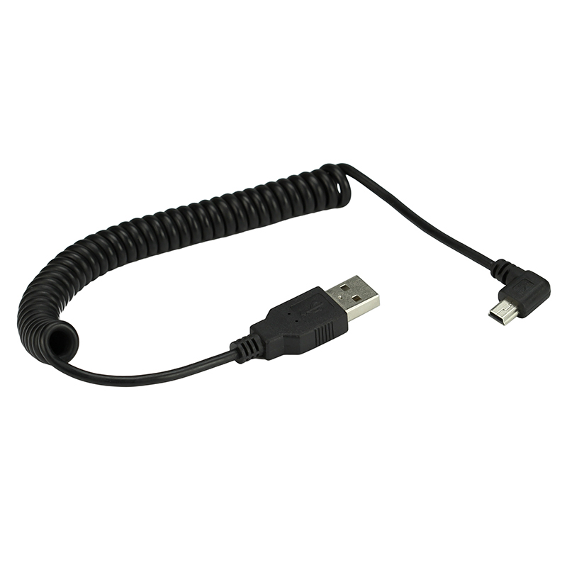 Spring Coiled  Mini USB 5Pin   - Coiled Usb Cable incelemesi ve fiyatı