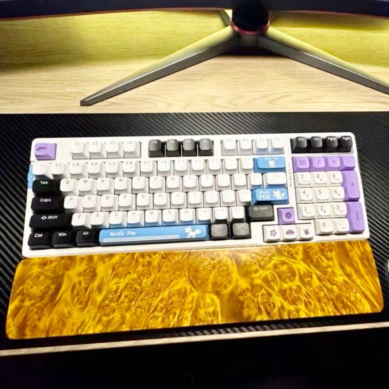 Natural Solid Wood Keyboard Pl - Wrist Rest Wood incelemesi ve fiyatı