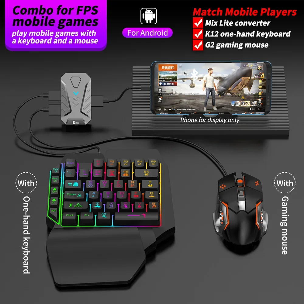 In stock Mixlite Gamepad for M - Gaming Keyboard And Mouse Converter For Mobile incelemesi ve fiyatı