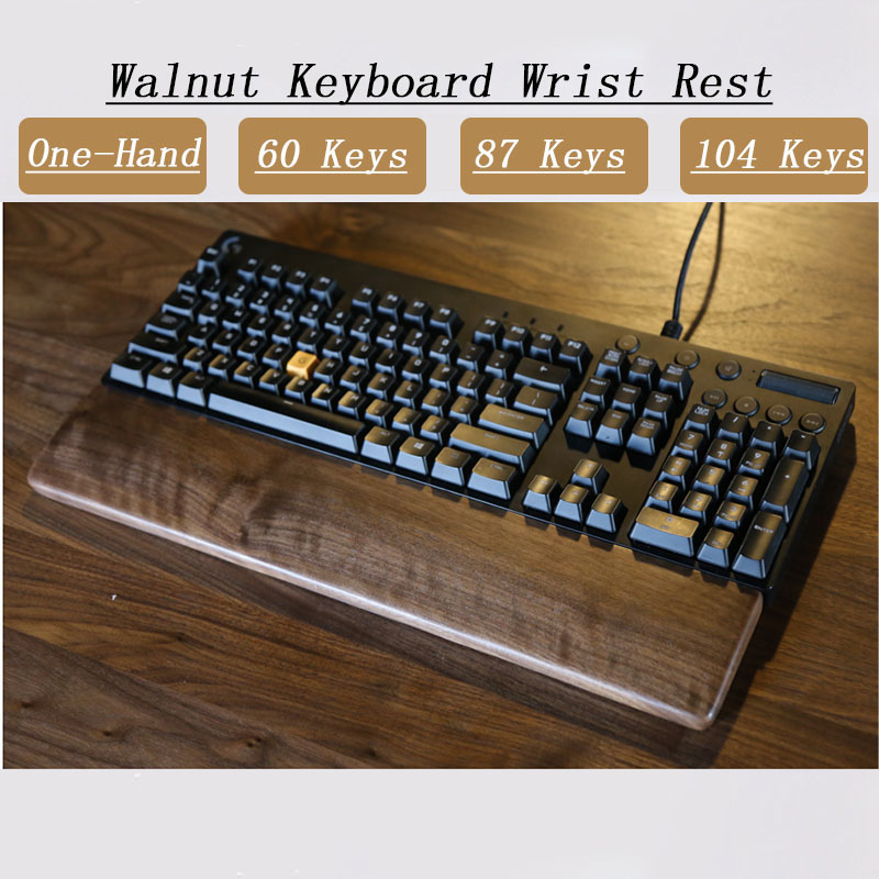 One-Hand Oak Walnut Wooden Key - Wrist Rest Wood incelemesi ve fiyatı