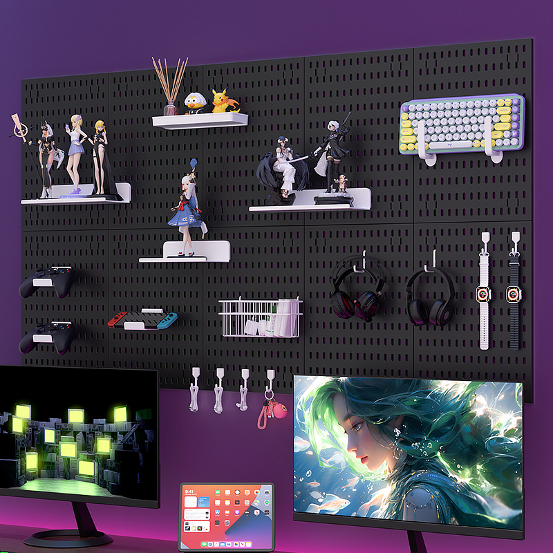 Adhesive Pegboard Shelf for Ga - Gaming Keyboard Mouse incelemesi ve fiyatı