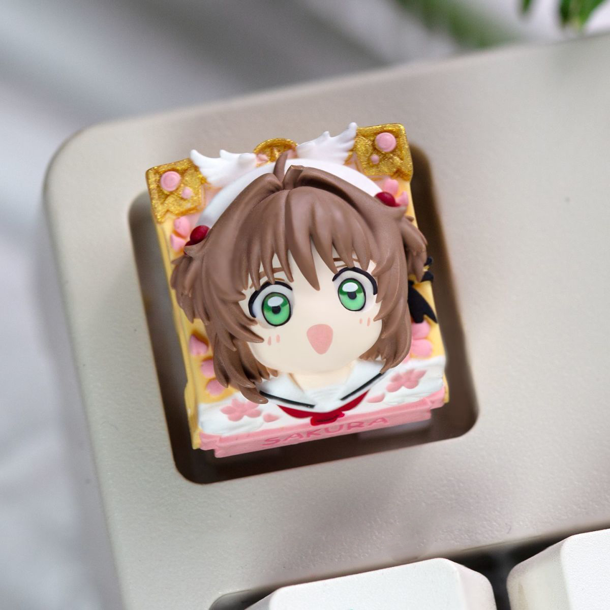 Anime Sakura Keycaps Hand-made - Gaming Keyboard Hand incelemesi ve fiyatı