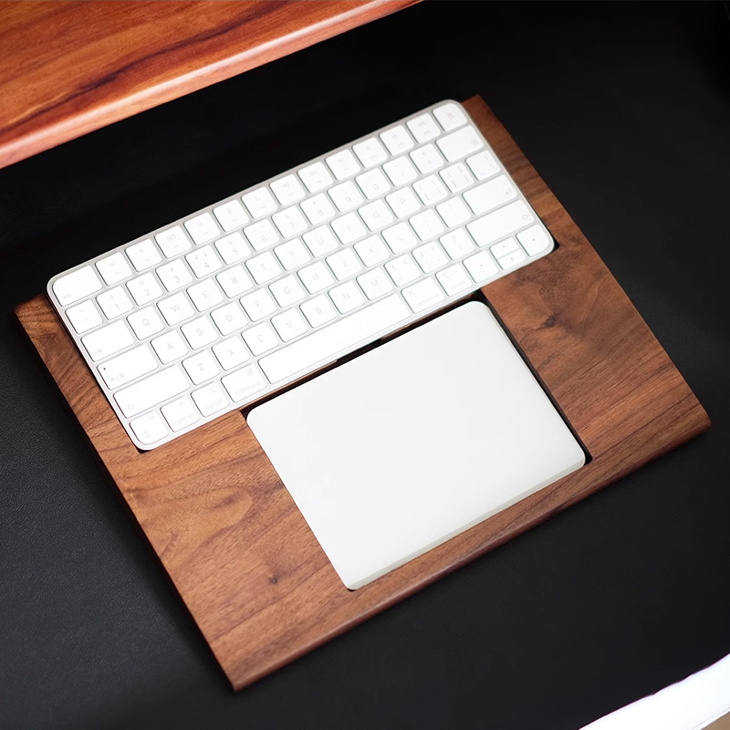 2 in 1 Walnut Solid Wooden Tra - Wrist Rest Wood incelemesi ve fiyatı