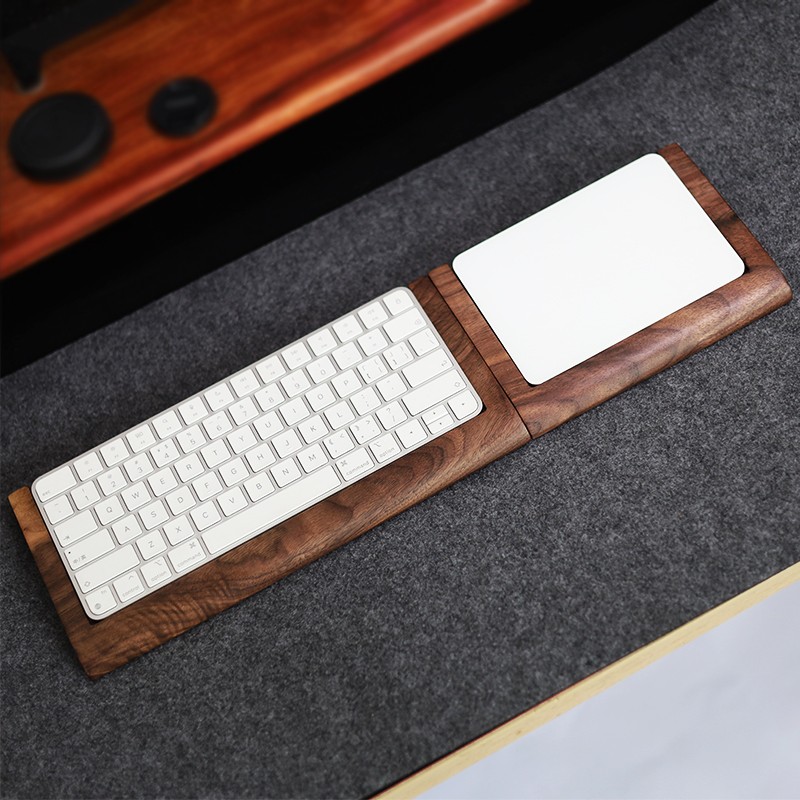 2 in 1 Walnut Solid Wooden Tra - Wrist Rest Wood incelemesi ve fiyatı