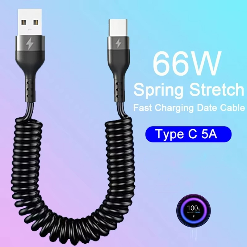 Universal USB To Type C Spiral - Coiled Usb Cable incelemesi ve fiyatı
