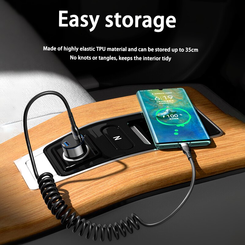 Universal USB To Type C Spiral - Coiled Usb Cable incelemesi ve fiyatı