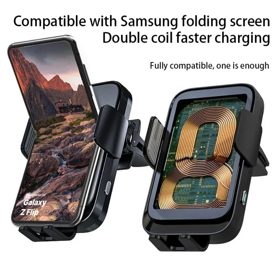 Wireless Car Charger Dual Coil - Coiled Usb Cable incelemesi ve fiyatı