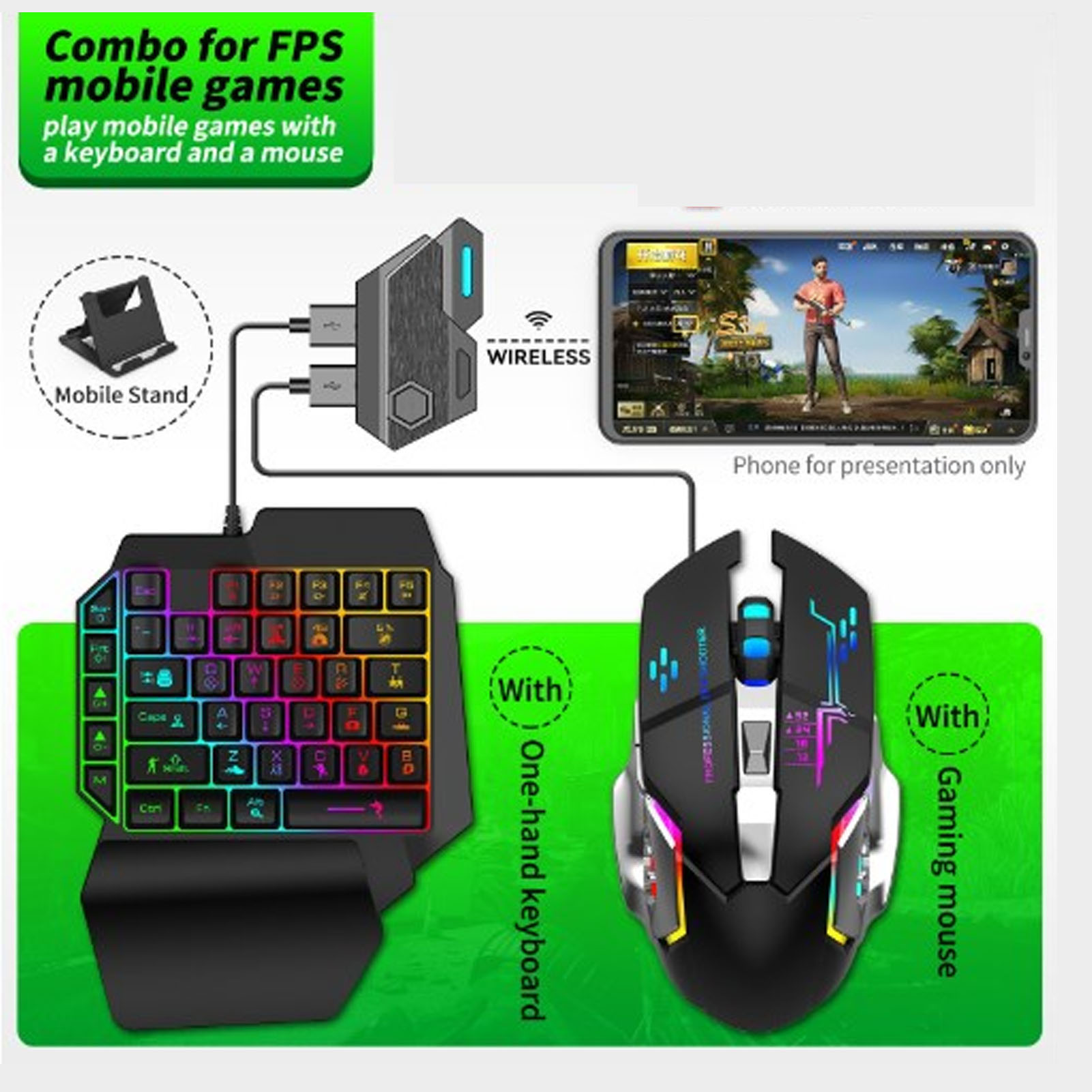 Mobile Game Combo Pack Bluetoo - Gaming Keyboard And Mouse Combo incelemesi ve fiyatı