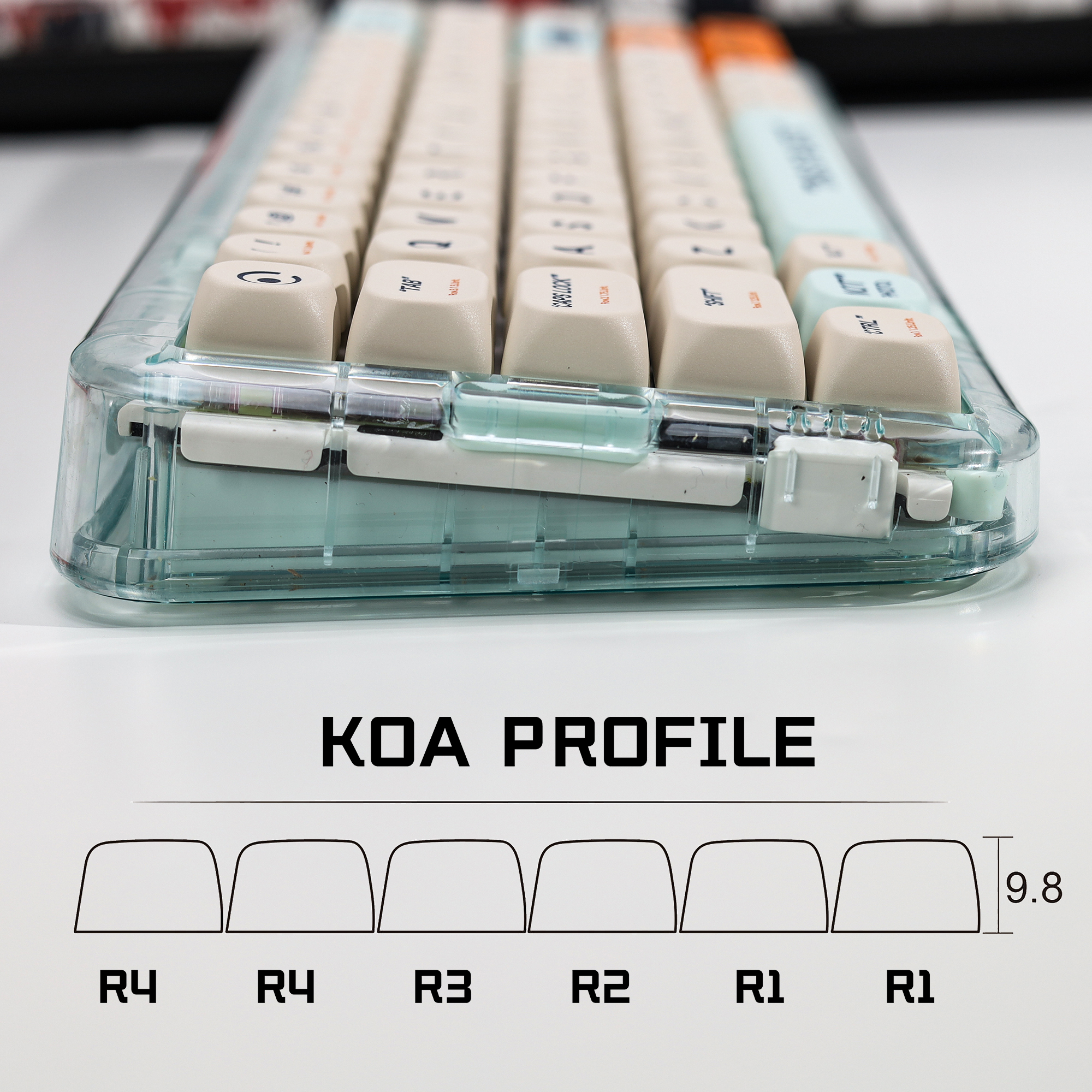 KBDiy KOA Profile Retro Plasti - Gaming Keyboard No Number Pad incelemesi ve fiyatı