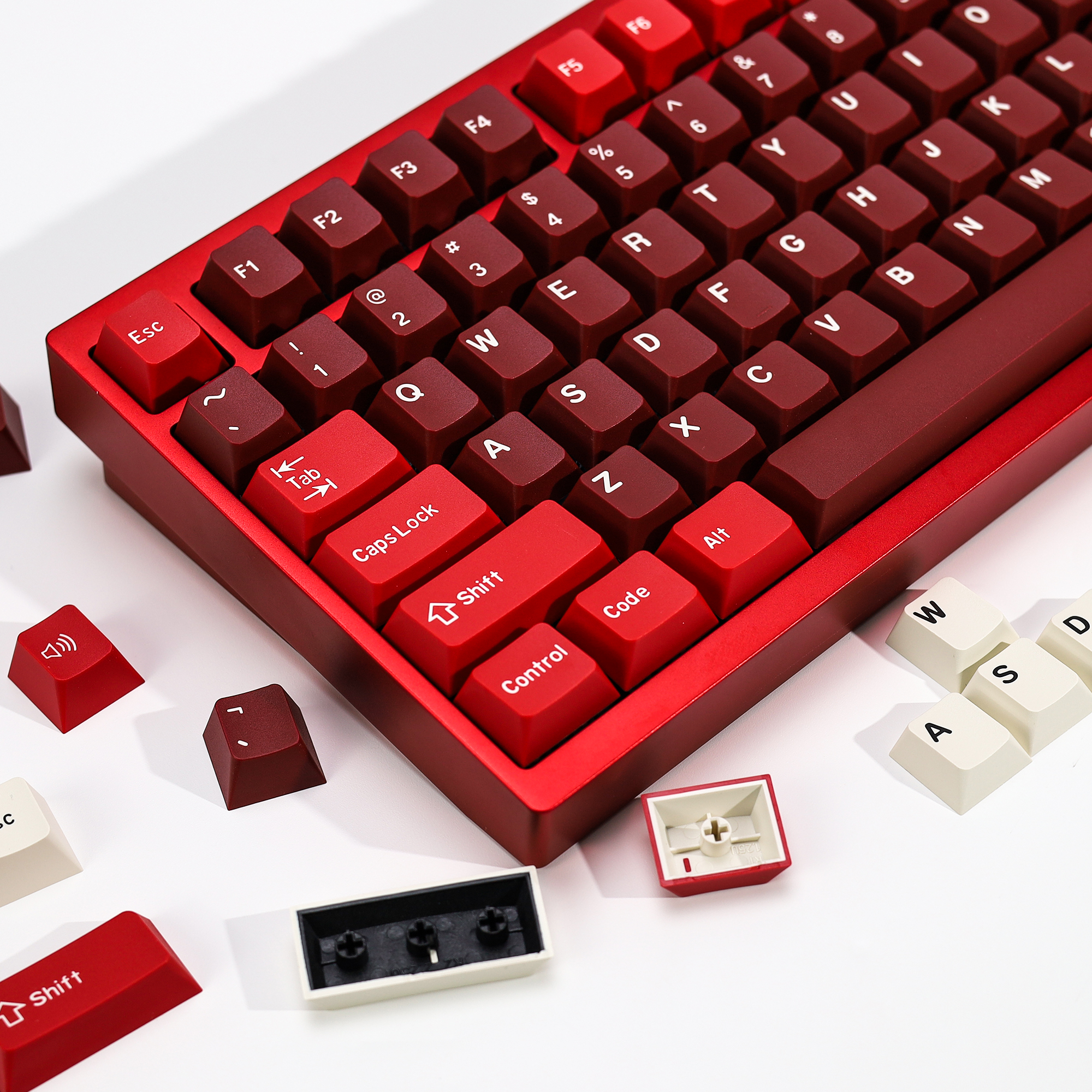 KBDiy GMK Jamon Keycap Red Ret - Gaming Keyboard No Number Pad incelemesi ve fiyatı