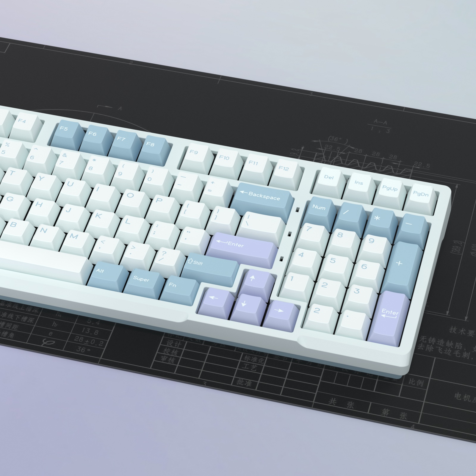 KBDiy GMK Illusion Keycap Cher - Gaming Keyboard No Number Pad incelemesi ve fiyatı
