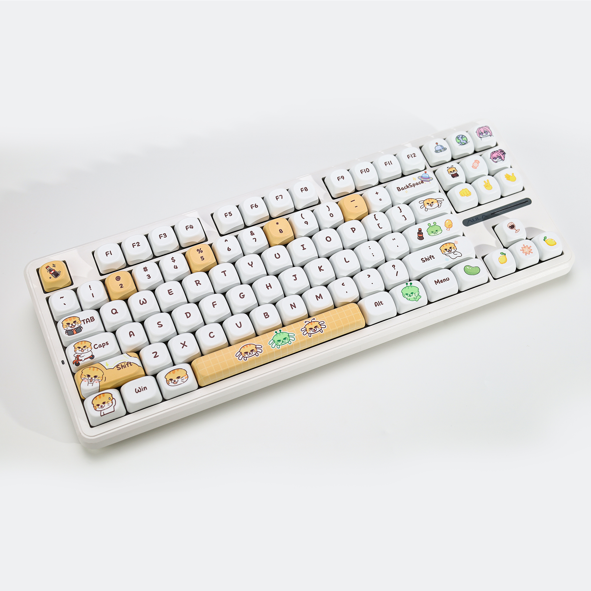 KBDiy Cute Bad Cat Theme Keyca - Gaming Keyboard No Number Pad incelemesi ve fiyatı