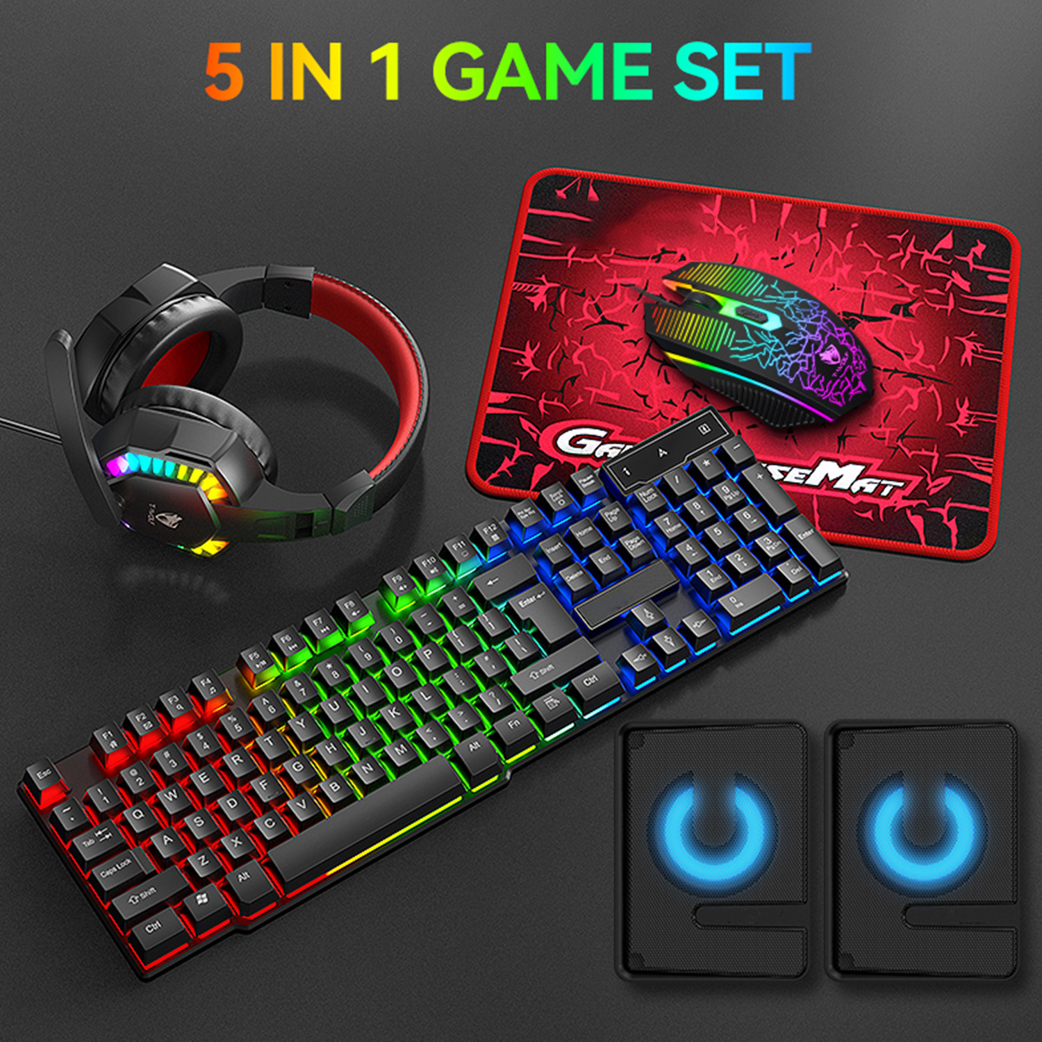 5-in-1 Set Gaming Combo Keyboa - Gaming Keyboard And Mouse Combo incelemesi ve fiyatı