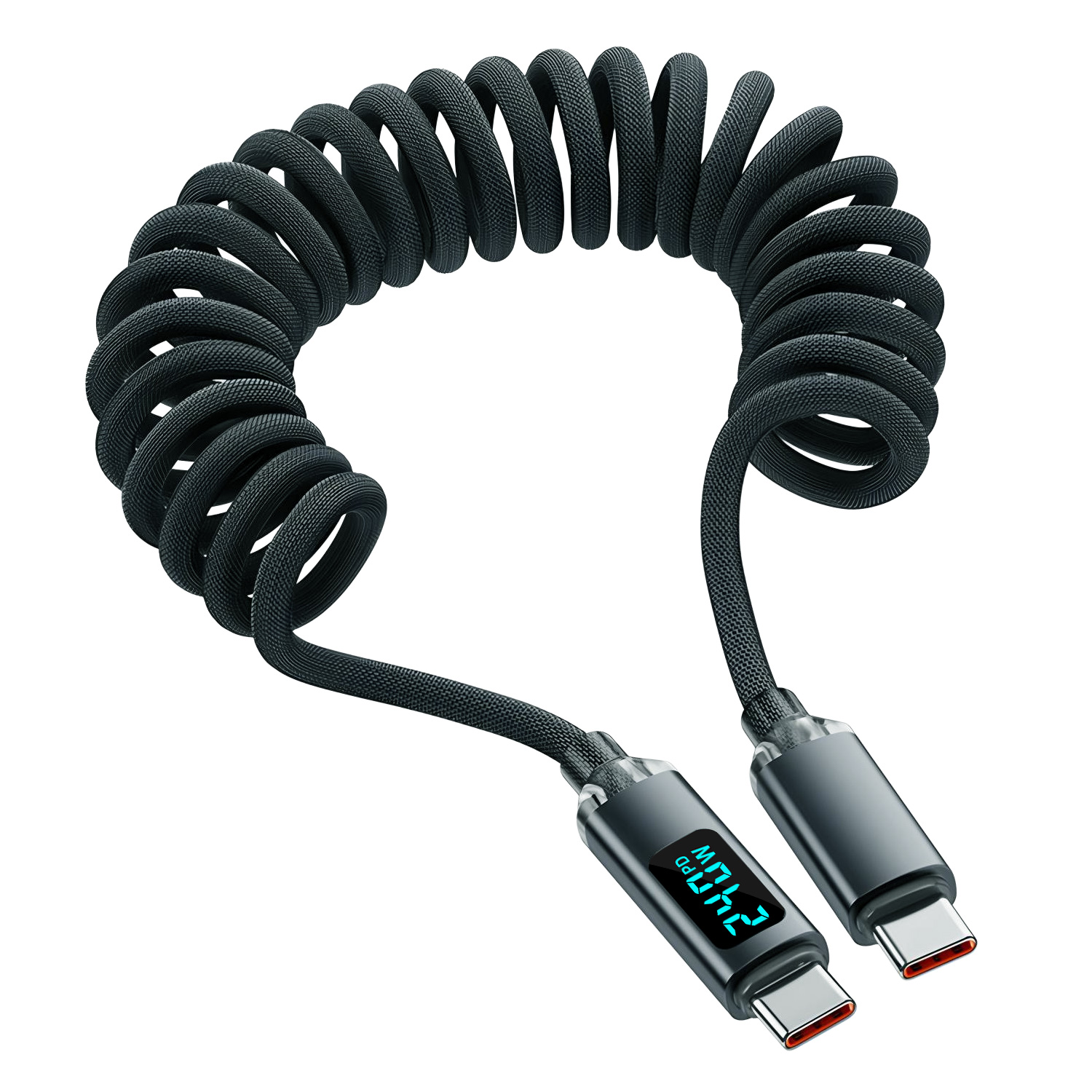 Dual Type C 120W Quick Chargin - Coiled Usb Cable incelemesi ve fiyatı