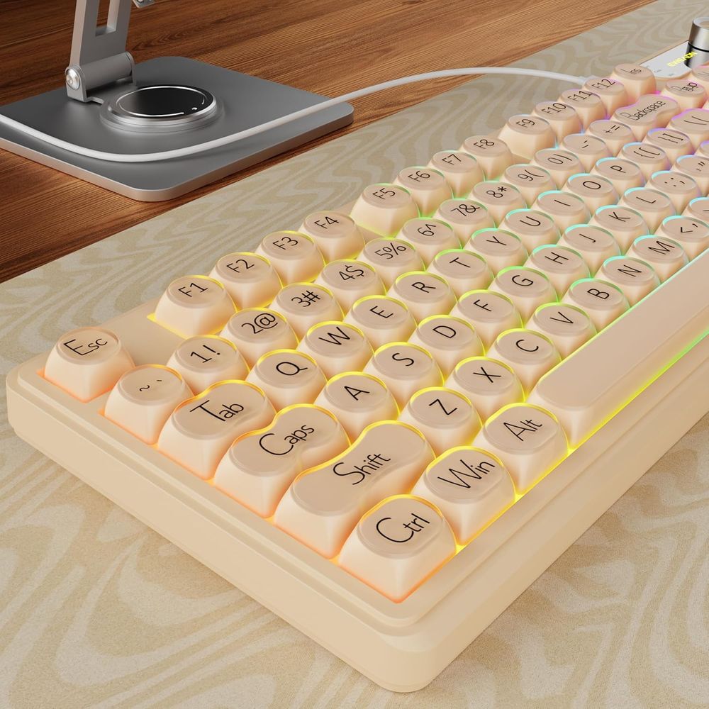 98-Key Creamy Gaming Keyboard  - Gaming Keyboard No Number Pad incelemesi ve fiyatı