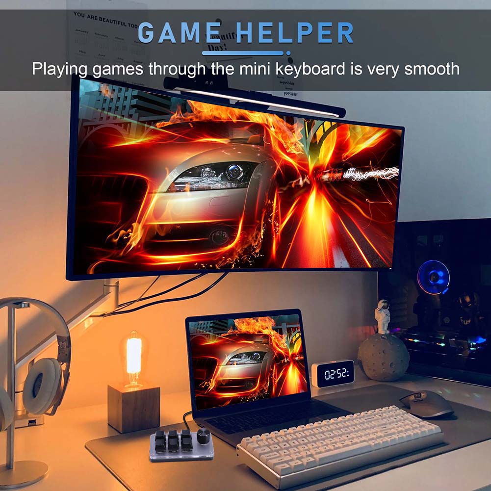 6 Key 1 Knob Programming Macro - Gaming Keyboard 1 Hand incelemesi ve fiyatı