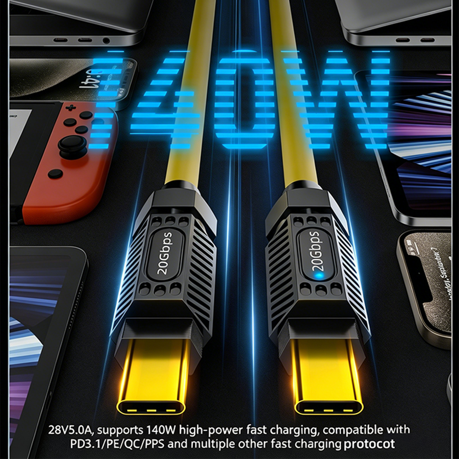 PD 3.1 140W USB Type C Fast Ch - Coiled Usb Cable incelemesi ve fiyatı