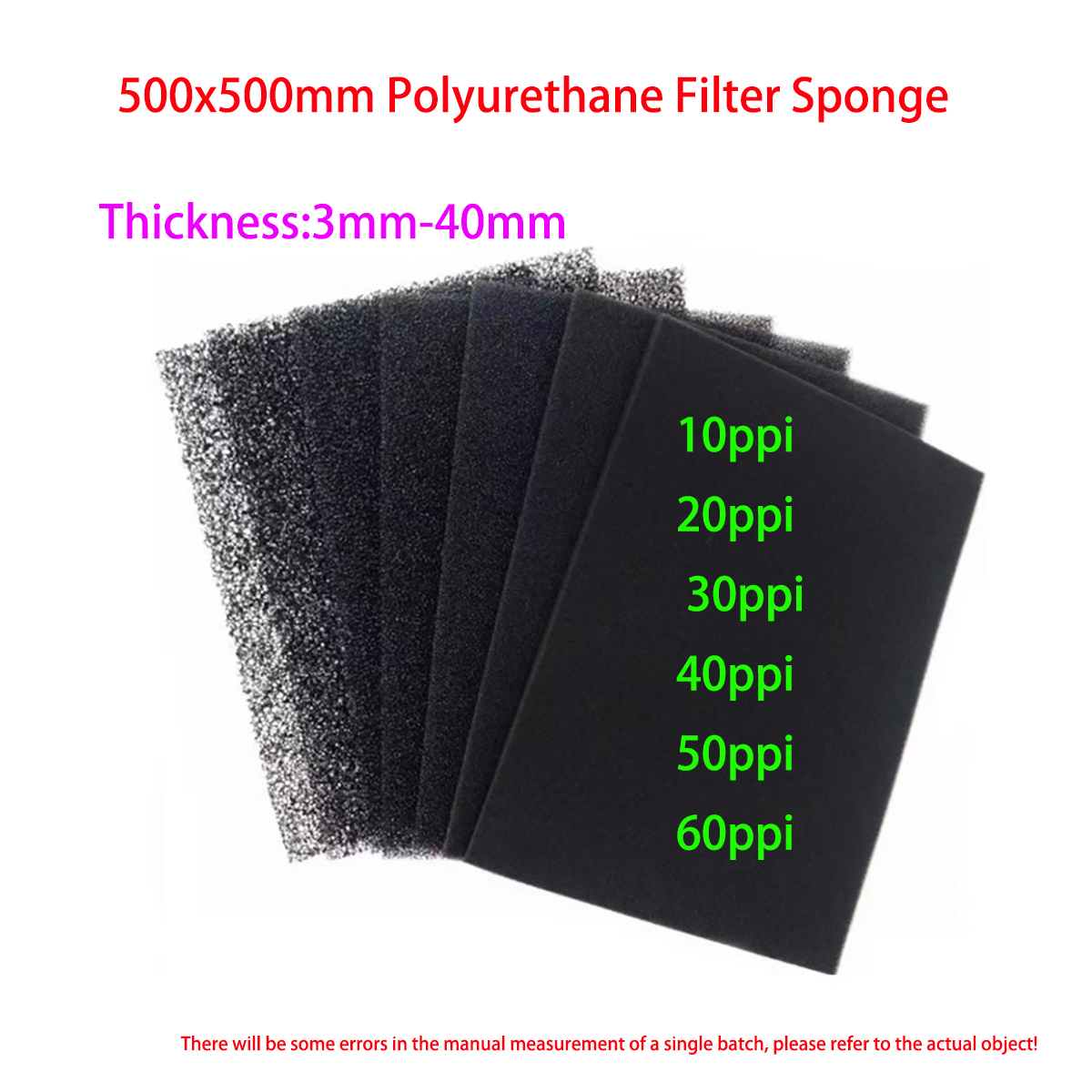 10ppi - 60ppi Aperture Polyure - Polyurethane Foam Sheet incelemesi ve fiyatı